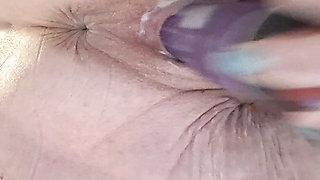 Creamy ass morning self fuck