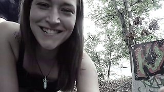 Beautiful teen Mina outdoor Fuck