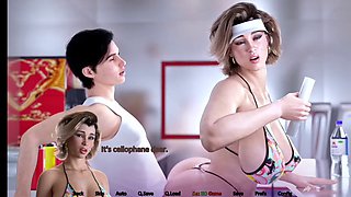 Cumming on my stepmoms boobs in public place - 3D Hentai Animated Porn With Sound - APOCALUST