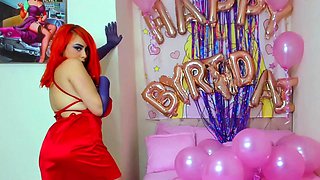 Glamour busty cam girl mind-blowing adult clip