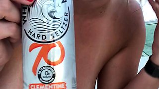 Amateur striptease and Solo masturbation