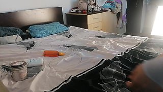 Erotic Massage with a Hot Amateur Couple. Latina with Big Ass, Big Tits, Hairy Pussy.