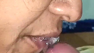 Dirty Blowjob Completion and Cum in Mouth and Cum on Face with Dirty Cumshot