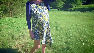 Outdoor Fuck And Dick Suck With Pregnant Young Girl, POV Video