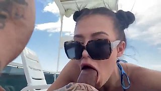 Brunette Babe Seduces with Wild Vacation Heat