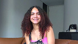 Big Booty Latina Teen Sucks Big Cock