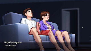 new step mom and step son  make amazing seen in summertime saga part 7