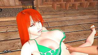 Nami willingly spreading legs for her CAPTAIN - 3D Animation by VirtualHeaven