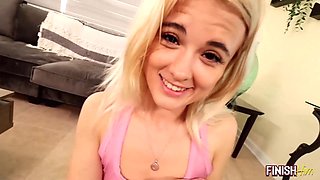 SPURT YOUR SEED Nicole Nichols POINT OF VIEW Sucking cock and Handjob