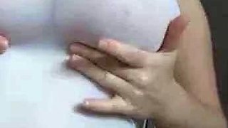 Chubby Brunette Big Boobs Dildo Masturbation