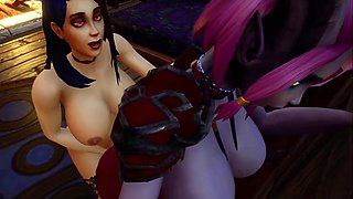 Fingering, Fisting and Extreme Dildo : Warcraft Porn Parody