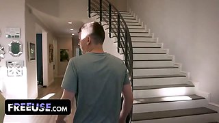 What happens when you knock on a neighbor’s door and the bodacious freeuse cougar Crystal Shows up