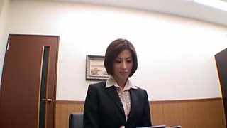 Crazy Japanese model Akari Asahina in Hottest Secretary, Small Tits JAV scene