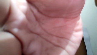 Part 1 - School teen shows off a beautiful body, narrow pussy and small tits are very nice