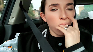 Uber Driver Doesn't Believe I'm a Model, so I Masturbate for Him