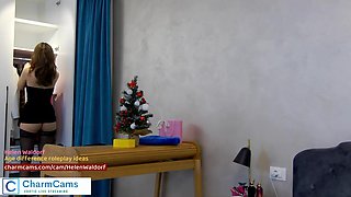 Exciting dark hair girl on show Amazing Knockers