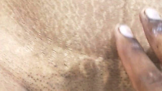 Sister-in-law's Black Pussy Fingered by Brother-in-law