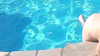 Outdoor in the Pool with Turkish Born Slut Jasmin Babe