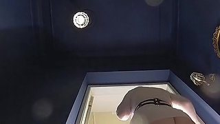 Pee Compilation From a Mistress in White Stockings and Nude Tights