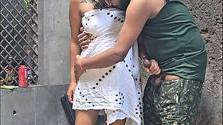 First Time Secretly Caught Village Stepsister Bathing