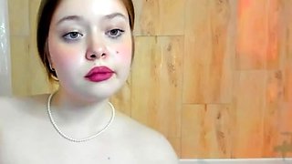 BBW petite big natural saggy tits teen tease in ba
