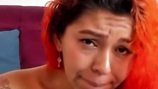 Colorful Hair Girl Does a Great Deep Throat P8