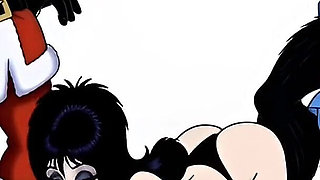 Krampus Stuffed a Butt Plug Into Elvira, the Mistress of Darkness' Ass, and Brought Her to Orgasm. a Christmas Porn Story