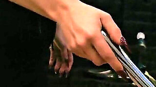 Sheela Sinner Hard Tickling Long Nails Oiled Body Screwdriver Metal Claw Strict Bondage on the Rack Part 1