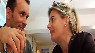 Brunette French Doll Shaves Her Cunt While Being Assfucked