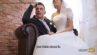 HUNT4K. Rich man pays well to fuck a hot teen on her wedding day