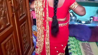 Desi Beauty Housewife Sary Changing In Home