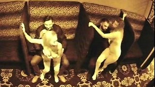 Strippers dance in the semi private room