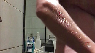 Straight Guy Caught Jerking in the Public Toilet