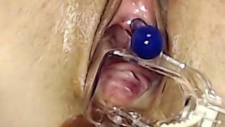 Extreme Pussy Play with Speculum and Peehole Fuck