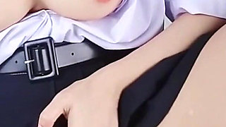 A Student Was Caught on Camera Continuously Stuffing a Fake Penis Into Her Vagina.