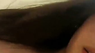 Amateur Asian teen sucks this big hard cock