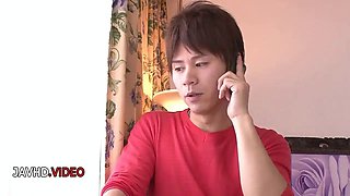 Cute seductive doll gives JAV blowjob then enjoys intense hardcore fucking