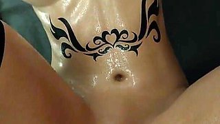 Madruga3d Nymphomaniac Slut Intensely Fucked by Double Monster Black Cocks, Hot Ass Swallowing Cum, Dirty Pussy Drenched in Cum