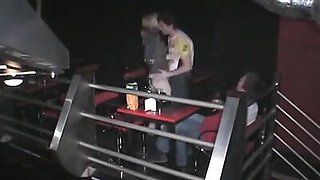 Fuck in the nightclub shot by security cam!