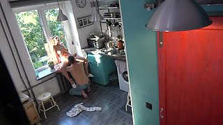 Step Daughter Ellison Sun Blows Step Dad in Kitchen - Amateur Teen Taboo