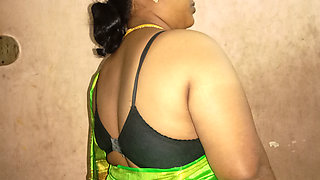 I went to my ex-girlfriend&#039;s mother&#039;s house and she looked so beautiful in her saree.
