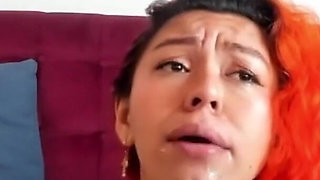 Colorful Hair Girl Does a Great Deep Throat P6
