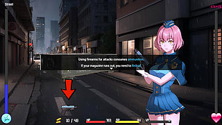 Cute girl from star squad defeats zombies