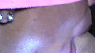 Sweet Ebony Mouth Working on Big White Cock to Expell Semen in Her Mouth