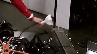 Tied up in Bondage He Is Used as a Human Toilet Part 2