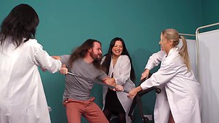 Lucky guy receives head from doctor Alice Judge and fucks her pussy