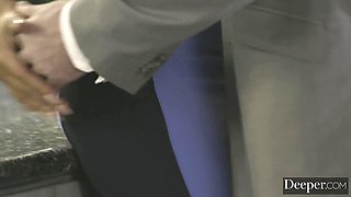 Bridgette B: Kitchen Crush - MILF's Passionate Blonde Encounter