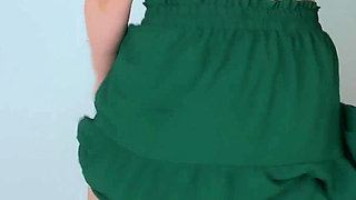 Huge Tits of an Elegant MILF Who Masturbates First Thing in the Morning, Beautiful PAWG Wife