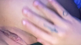 Horny tattooed teen can't stop fucking herself with her biggest toy