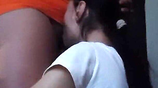 I Fuck My Neighbor in the Mouth and Try to Cum Faster so That We Don’t Get Caught by Her Girlfriend Who Is Cooking Next to Us